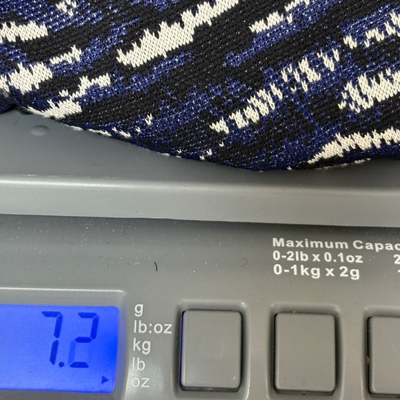 vest top ST JOHN vintage S blue black rayon wool knit pullover classic boho goth - Picture 8 of 8